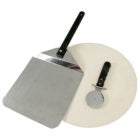 Grill Stone Pizza Kit With Peel & Cutter