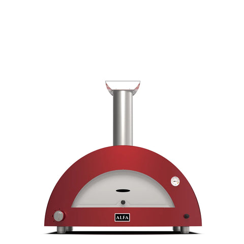 Alfa Moderno 3 Pizze, Gas, Antique Red