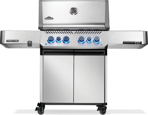 Prestige® 500 RSIB Gas Grill with Infrared Side and Rear Burner, Stainless Steel