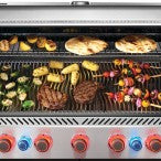 Prestige® 665 RSIB Gas Grill with Infrared Side and Rear Burner, Stainless Steel