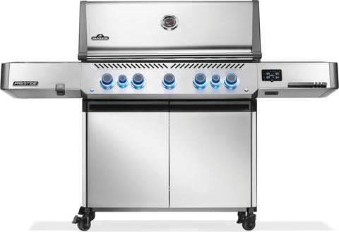 Prestige® 665 Connected,  with Infrared Side and Rear Burner, Stainless Steel